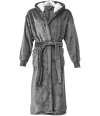 BH104 Brand Lab Unisex Hooded Cuffed Robe Charcoal colour image